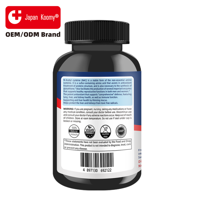 NAC-Tabletten, antioxidative Unterstützung der Leber und der Atemwege
